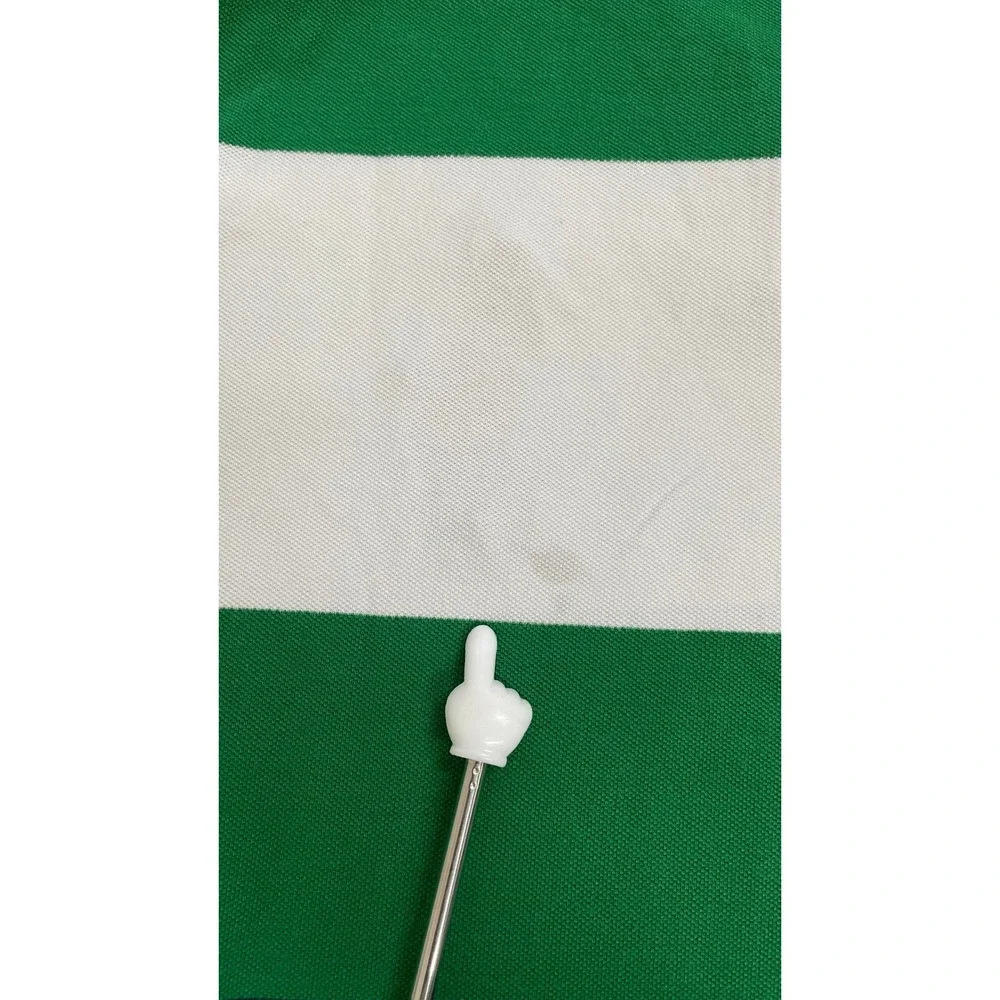 Polo Ralph Lauren Polo Shirt Mens M Green White Navy Good Colorblock Crest Pony